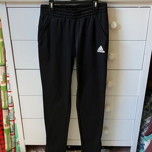 ⚽️ NWOT ADIDAS CLIMALITE WOMENS SIZE XS BLACK ATHLETIC JOGGERS